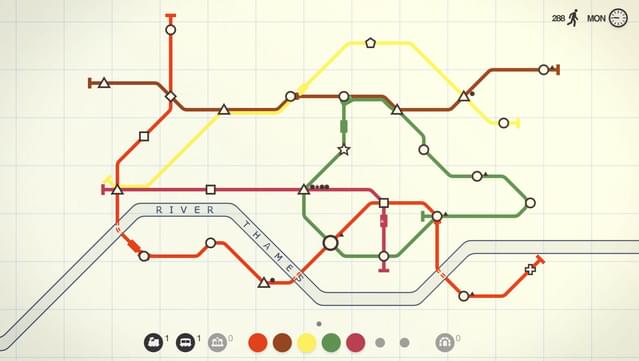 Mini Metro Gameplay Screenshot
