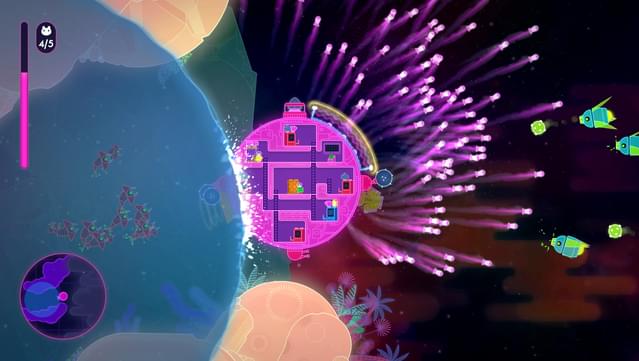 Lovers in a Dangerous Spacetime Gameplay Screenshot
