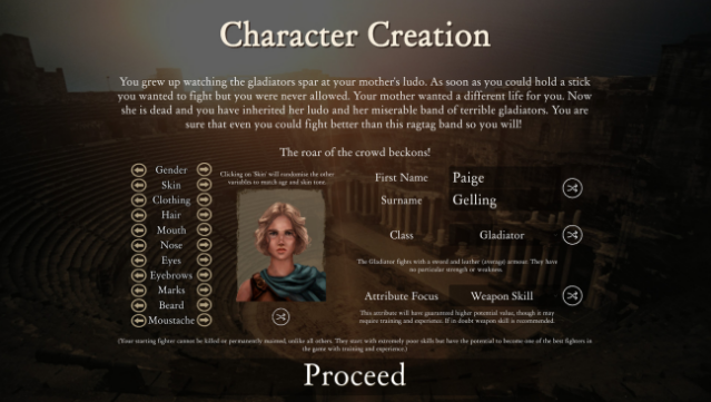 Gladiator Manager Gameplay Screenshot