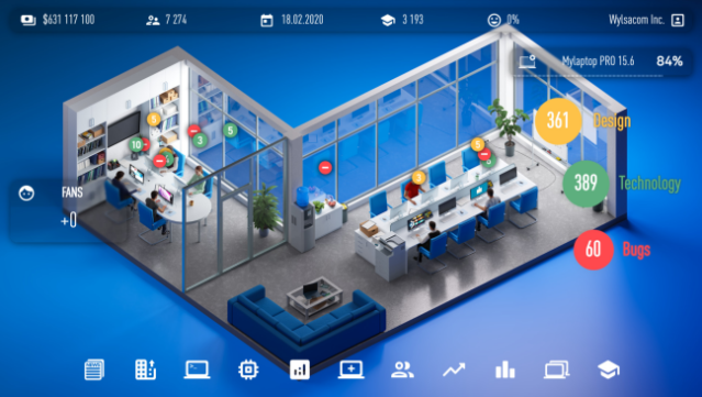 Laptop Tycoon Gameplay Screenshot