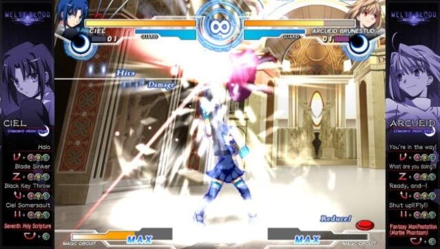 MELTY BLOOD Actress Again Current Code Gameplay Screenshot
