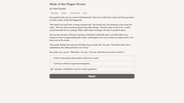 Mask of the Plague Doctor PC Screenshot