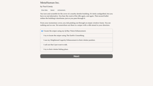 MetaHuman Inc. Gameplay Screenshot