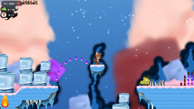 Miko Adventures Puffball Gameplay Screenshot