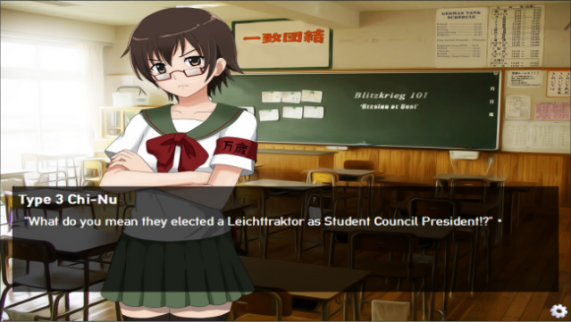 Panzermadels: Tank Dating Simulator Gameplay Screenshot