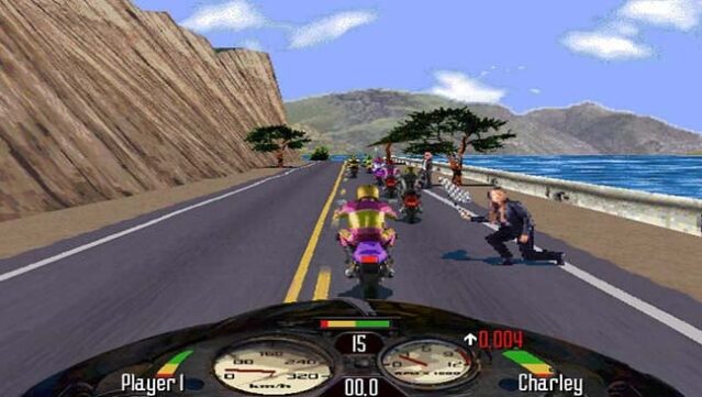 Road Rash Gameplay Screenshot