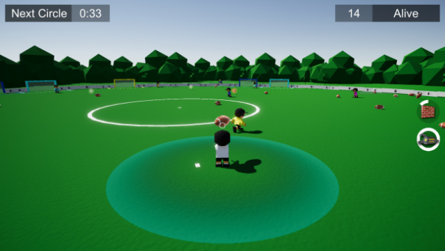 Soccer Battle Royale Gameplay Screenshot