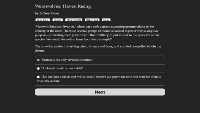 Werewolves: Haven Rising Gameplay Screenshot