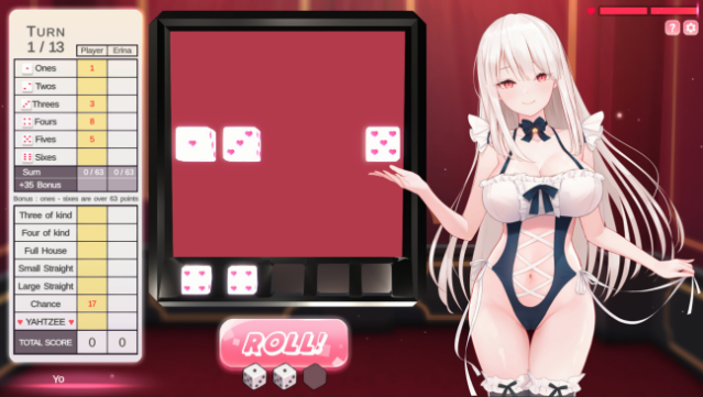 yahtzee girl PC Screenshot