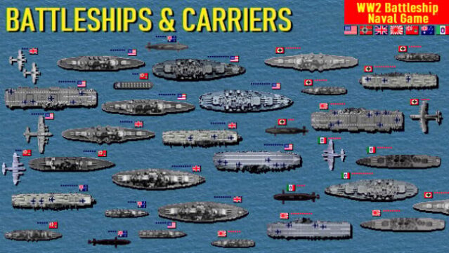 Battleships and Carriers – WW2 Battleship Game Free Download